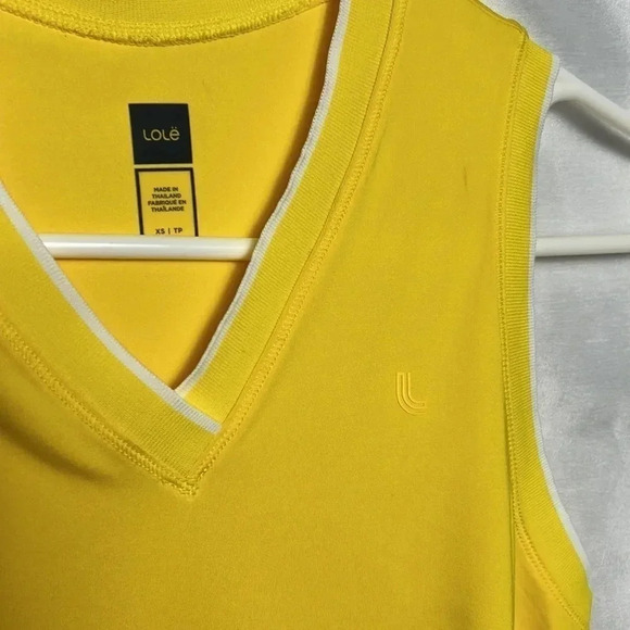 LOLE sport dress ,tennis dress Cross Court ,yellow, activewear, pickleball,NWT - Picture 11 of 13